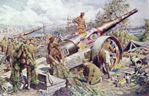 British gunners, Battle of the Somme, WW1 British gunners, Battle of the Somme, WW1