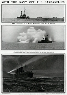 With the British navy off the Dardanelles, WW1 With the British navy off the Dardanelles, WW1