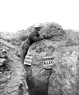 A British sentry on the Western Front A British sentry on the Western Front