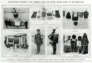 British soldier bears to the firing line WWI British soldier bears to the firing line WWI