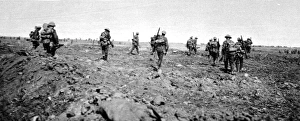 British soldiers advancing as reinforcements British soldiers advancing as reinforcements