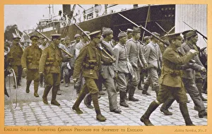 British Soldiers escort German Prisoners - WWI British Soldiers escort German Prisoners - WWI
