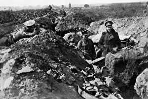 British Trench Warfare Prints: British trenches at the front
