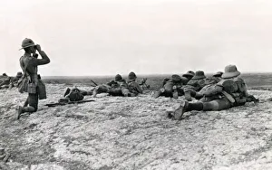 British troops in action against Turks near Kirkuk, WW1 British troops in action against Turks near Kirkuk, WW1