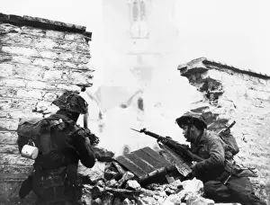 British Troops In France Prints: British Troops Advance
