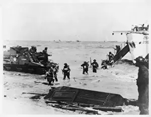 Normandy Landings 1944 Prints: British Troops Land