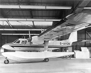 Britten-Norman BN2 Islander G-AVCN on a full-size float Britten-Norman BN2 Islander G-AVCN on a full-size float