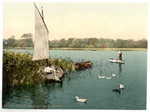 Nineteenth Century Coloured Photographs Prints: Broad, Ormesby, England