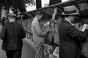 Browsing books by the River Seine, Paris Browsing books by the River Seine, Paris