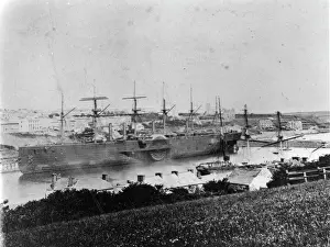 Brunel Prints: Brunel's SS Great Eastern at Milford Haven, 1870s Print