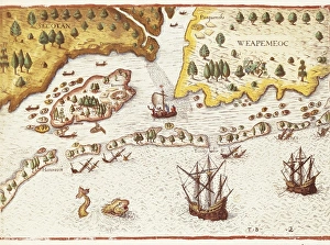 BRY, Theodor de (1528-1598). Arrival of the English BRY, Theodor de (1528-1598). Arrival of the English