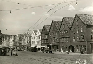 Bryggen in Bergen Built after 1702 - Norway Bryggen in Bergen Built after 1702 - Norway
