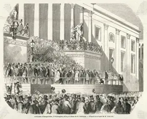 James Buchanan Takes the Oath of Office Print