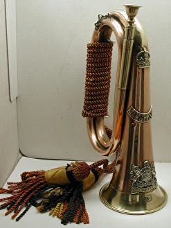 Bugle belonging to Bugler D Sullivan of the Manchester Reg Bugle belonging to Bugler D Sullivan of the Manchester Reg