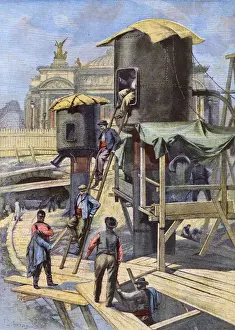 Early 20th Century Transport Systems Prints: Building the Metro