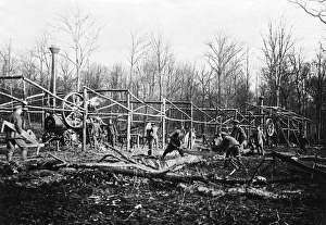 Building a sawmill, Western Front, WW1 Building a sawmill, Western Front, WW1