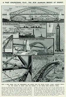 Building of Sydney Harbour Bridge by G. H. Davis Building of Sydney Harbour Bridge by G. H. Davis