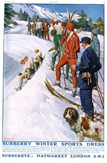 Burberry advert: Winter sports dress Burberry advert: Winter sports dress