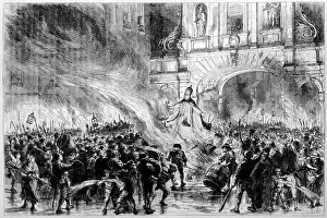 19th Century Print of 17th Century Anti-Catholic Violence