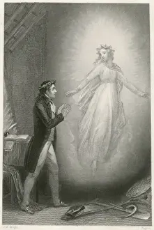 Robert Burns Poet Prints: Burns and his Muse
