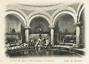 Yesil Bursa Green City Prints: Bursa - Turkey - Interior of the Baths