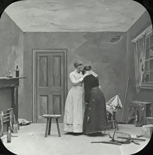 Lantern Slide Art Prints: Burst out crying