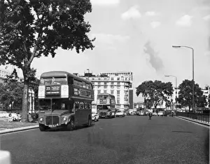Vintage Motor Vehicles UK Prints: Three Buses at Once