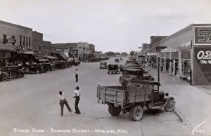 Business district, Worland, Wyoming, USA Business district, Worland, Wyoming, USA