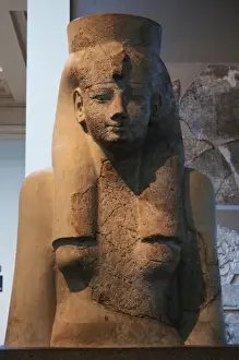 British Museum London Collection Prints: Bust of a Goddess. Egypt