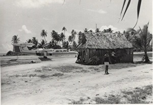Butaritari airfield, Gilbert Islands, Pacific Butaritari airfield, Gilbert Islands, Pacific
