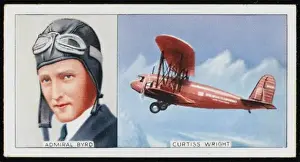 Byrd Curtiss Wright Biplane Print