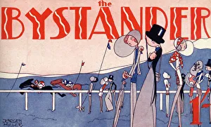 Bystander masthead design, society at the races Bystander masthead design, society at the races