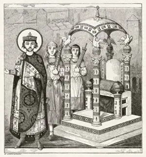 Byzantine Throne Print