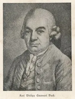 Famous Composers Germany Prints: C P E Bach (Anon)