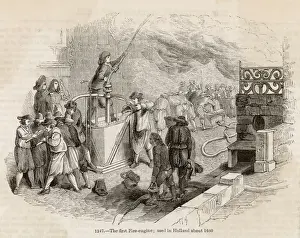 C17th Dutch Fire Engine Print