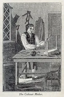 Woodworking Techniques Prints: Cabinet Maker 1827