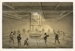 19th Century Sailing Vessels Prints: Cable Passing Out