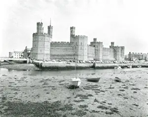 Gwynedd Wales Landmarks Prints: Caernarvon Castle