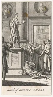 Julius Caesar Death Scene Prints: Caesar Assassinated