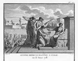 Julius Caesar Refuses the Crown Print