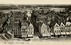 Calais, France - view towards the piers Calais, France - view towards the piers