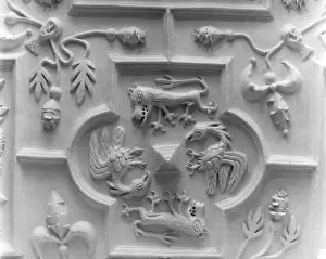 Historic Buildings In Cumbria Prints: Calgarth Hall Ceiling