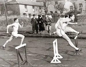 Cambridge University sports final - the hurdles, 1933 Cambridge University sports final - the hurdles, 1933