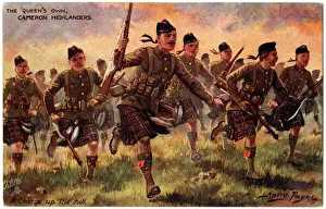 The Queen's Own Cameron Highlanders Print, circa 1910