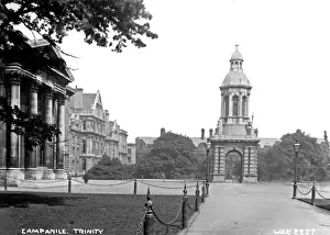 Early 1900s Irish Architecture Prints: Campanile, Trinity