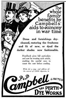Campbell Dye Works advertisement, WW1 Campbell Dye Works advertisement, WW1
