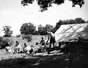 England Travel Photos Prints: Camping Couples