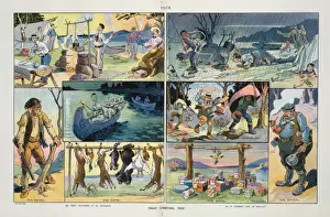 Puck Magazine Art Prints: That camping trip
