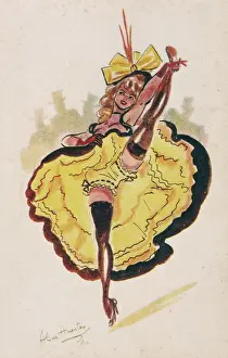 Vintage Underwear Styles Prints: Can-Can (Postcard)