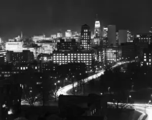 Toronto at Night, Late 1960s Print